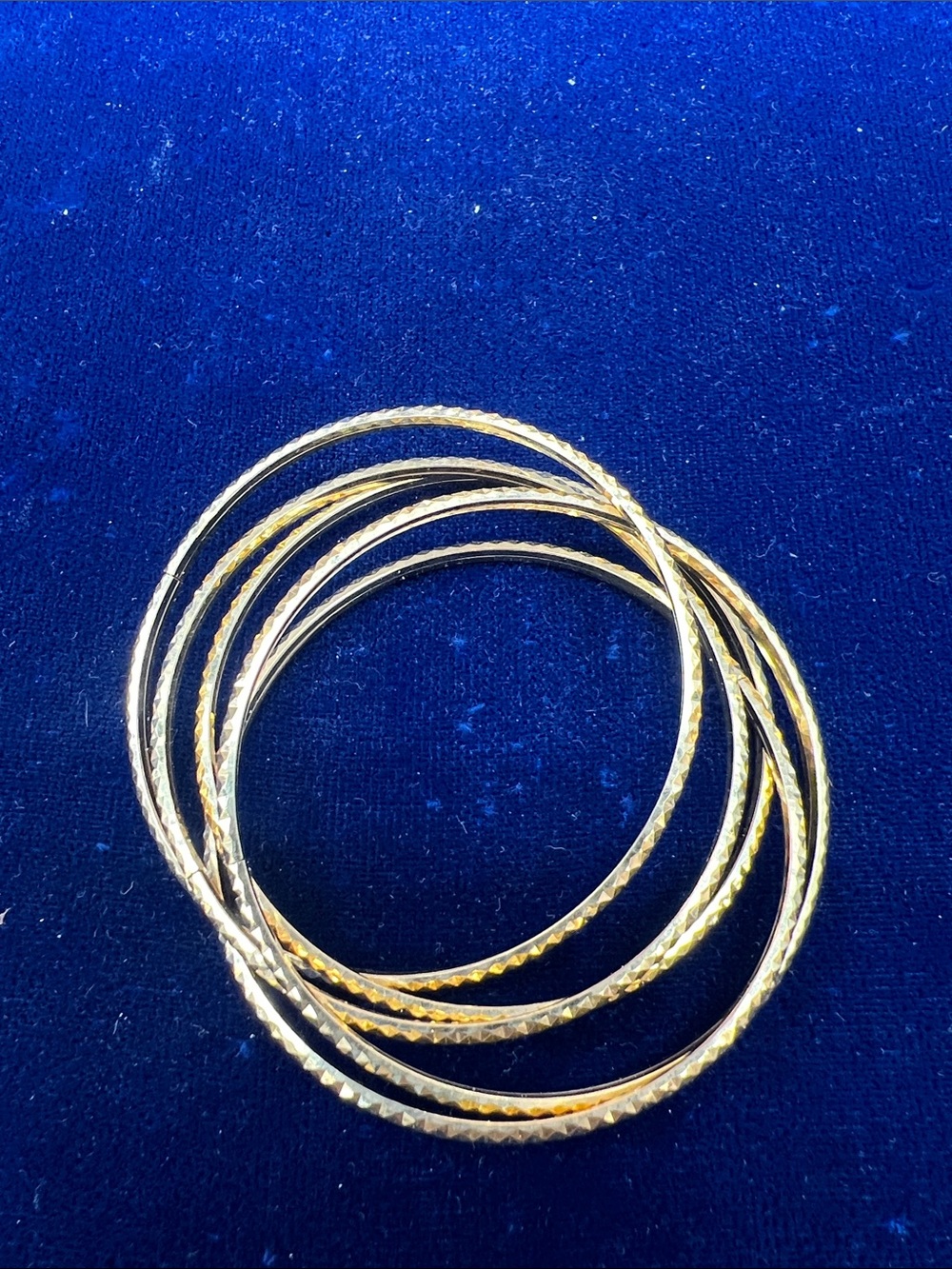 Classic Gold-Tone Textured Bangle Set - Baby Jewelry